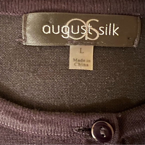 August Silk Cardigan Sweater - Picture 3 of 6